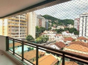 6e46687a767a9a4ee156adc742ec38ea8ea26664 · Apartamento com Varanda, 2 quartos, 1 suíte 1 vaga garagem para alugar, 80 m², - Santa Rosa - Niter