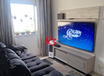 7c41f951cbc99c645acd4442af3df1c470fda8cd · Apartamento com 2 dormitórios à venda, 58 m² por R$ 300.000,00 - Saboó - Santos/SP