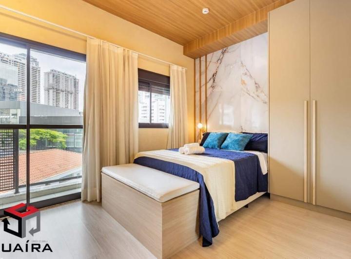 Foto do imóvel - Studio mobiliado de 27 m², pronto para morar, no moderno Condomínio Soul Brooklin, em uma das.