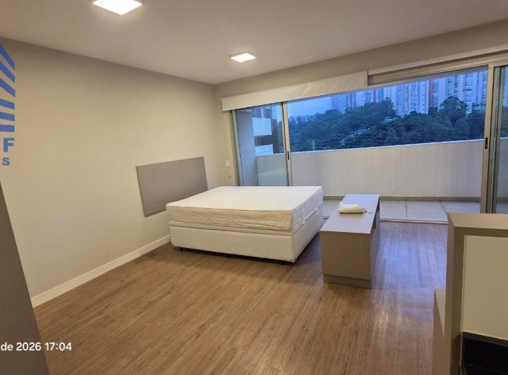 Foto do imóvel - Studio 50 m², com 1 dormitório, ar condicionado, living para 2 ambientes, varanda com vista.