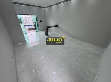 Casa · 85m² · 3 Quartos · 4 Vagas · CASA NOVA COM PISCINA À VENDA NO BALNEÁRIO VERDE MAR EM MONGAGUÁ/SP | 3 DORMITÓRIOS, SUÍTE, ÁREA GOU