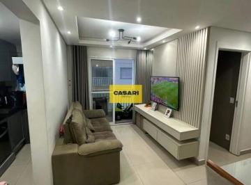 Apartamento · 49m² · 2 Quartos · 1 Vaga · Apartamento lindo, 2 quartos, Sacada, 1 vaga livre, 49m2- Ferrazopolis - SBC, (t