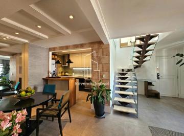 Apartamento · 260m² · 2 Quartos · 2 Vagas · Cobertura de Luxo à Venda no Brooklin Paulista, São Paulo-SP: 2 Quartos, 1 Suíte, 4 Banheiros, 2 Vag