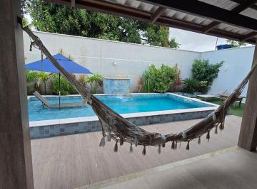 Casa · 250m² · 3 Quartos · 1 Vaga · Casa Mobiliada para Locação Anual em Dias d’Ávila com Piscina e Energia Solar