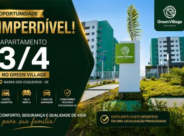 Apartamento de 3 quartos, Barra dos Coqueiros · Apartamento 3/4 à venda no Condomínio Green Village Residence