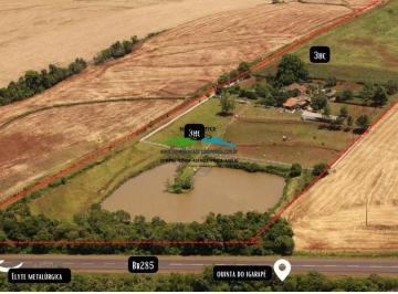 Rural · 150m² · 2 Quartos · 5 Vagas · CHÁCARA- 6ha BEIRA DA BR 285 COM BENFEITORIAS E PARTE DAS TERRAS ARRENDADAS, PRÓPRIA PARA PLANTIO