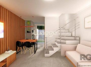 Casa · 56m² · 2 Quartos · 1 Vaga · CASA ESTILO SOBRADO COM 2 QUARTOS E PÁTIO, À VENDA NO BAIRRO VILA NOVA, EM PORTO