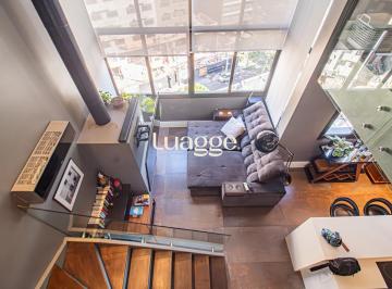 Apartamento · 67m² · 1 Quarto · 2 Vagas · Apartamento Duplex, 1D com lareira no bairro Rio Branco