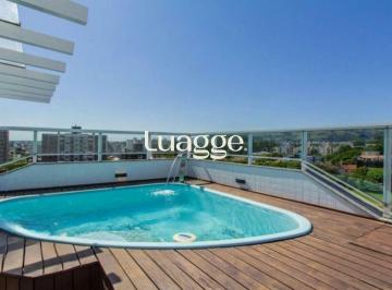 Apartamento · 211m² · 3 Quartos · 2 Vagas · Cobertura mobiliada com piscina e vista 360° no Jardim Planalto – POA