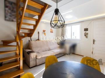 Casa · 56m² · 2 Quartos · 1 Vaga · Casa em condomínio,  possui 2 dormitórios, sala para 2 ambientes e 1 vaga.