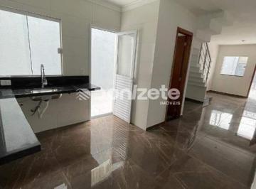Casa · 65m² · 2 Quartos · 3 Vagas · Sobrado residencial novo à venda em Santo André (Jd. Irene) | 70m², 2 suítes, lavabo, 3 vagas na gar