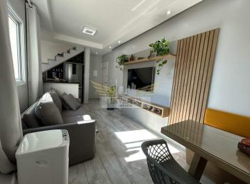 Apartamento · 89m² · 2 Quartos · 1 Vaga · Cobertura Sem Condomínio com 2 Quartos à Venda, 100m² - Vila Valparaíso, Santo André/SP.