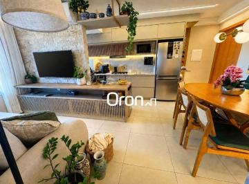 3019df89d4981c86705de53e51feb8dfbf16bbb2 · Apartamento mobiliado com 2 dormitórios à venda, 56 m² por R$ 580.000 - Parque Amazônia - Goiânia/GO