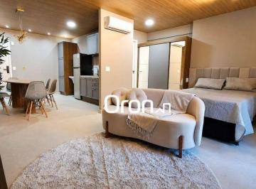 813761560d0f38fffc5ae452613d76a111d298d6 · Flat mobiliado com 1 dormitório à venda, 45 m² por R$ 499.000 - Setor Bueno - Goiânia/GO