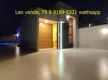Casa de 3 quartos, Feira de Santana · Leo vede, linda casa bairro Sim, 3|4 suíte, piscina, goumert, energia solar