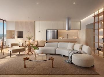 Living · Lagom Perequê - Porto Belo | Condomínio Mirra - Torre 2 | 1 Suíte e 1 Vaga, 41 m² | 16.000 m² de Laz