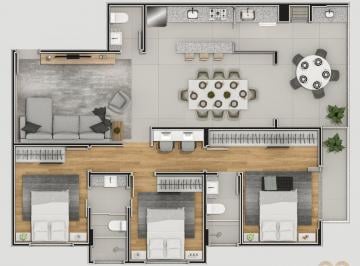 Apartamento · 110m² · 3 Quartos · 2 Vagas · Apartamento para venda em Centro de 110.00m² com 3 Quartos, 1 Suite e 2 Garagens