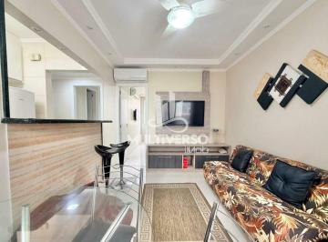 Apartamento · 54m² · 2 Quartos · 1 Vaga · Apartamento 2 dormitórios 1 suíte PORTEIRA FECHADA vista mar frente praia na Pompéia