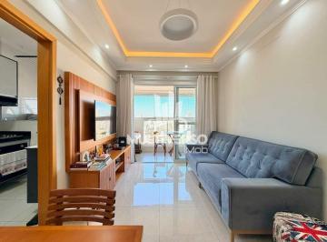 Apartamento · 45m² · 1 Quarto · 1 Vaga · Apartamento 1 dormitório vista mar varanda lazer completo vaga demarcada 5 quadras da praia Campo Gr