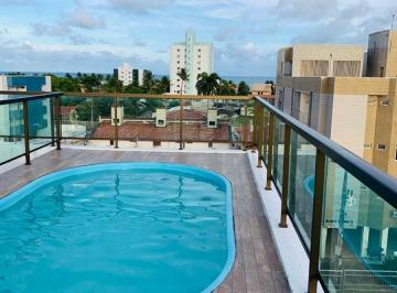 Apartamento de 3 quartos, Cabedelo · Oportunidade Exc:Apto mobiliado 78m2 piscina 3qtos 1ste sala ampla varanda vista mar nascente