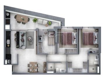Apartamento · 83m² · 3 Quartos · 2 Vagas · Apartamento 3 quartos no Edifício Skyline · Segurança 24h · Marília