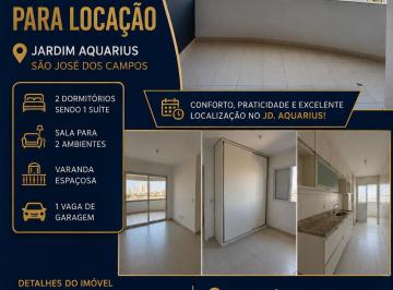 Apartamento de 2 quartos, São José dos Campos · Apartamento de 69 m² com 2 quartos para aluguel no Aquarius
