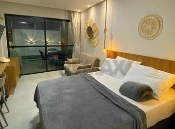 Apartamento · 32m² · 1 Quarto · 1 Vaga · Flat com 1 Quarto à venda, 31,5m² - Porto de Galinhas