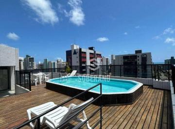 ce81d2afd66f870b37448b1812da40a05536cfc6 · Apartamento com 1 dormitório para alugar, 42 m² por R$ 2.800,00/mês - Cabo Branco - João Pessoa/PB