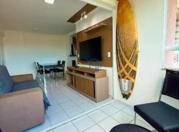 Apartamento · 57m² · 2 Quartos · 1 Vaga · Condomínio Verano Ponta Negra - APARTAMENTO MOBILIADO COM VISTA PARA O MAR E MORRO DO CARECA EM PONT