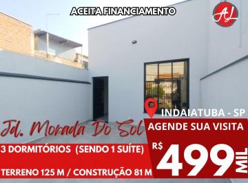 Casa de 3 quartos, Indaiatuba · Casa Nova Com 3 Dormitórios A Venda - Jardim Morada Do Sol - Indaiatuba - SP!
