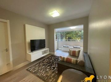 Apartamento · 59m² · 1 Quarto · 1 Vaga · Apartamento mobiliado de 59m, sacada com churrasqueira e 1 vaga de garagem.