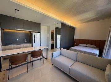 Apartamento · 36m² · 1 Quarto · 1 Vaga · Flat mobiliado com varanda e excelente aproveitamento de espaço no Bairro Brasiléia