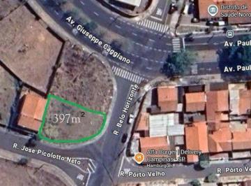 Terreno · 397m² · Terreno 397m² a Venda na Vila Perseu Leite de Barros, Campinas