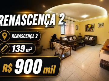 Apartamento de 3 quartos, São Luís · APARTAMENTO À VENDA NO RENASCENÇA | 139 M² | R$ 900 MIL