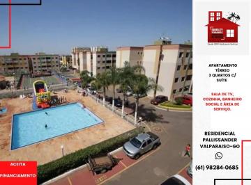 Apartamento de 3 quartos, Valparaíso de Goiás · Apartamento térreo 3 Qts c/suíte Resid. Pallissander Valparaiso-GO