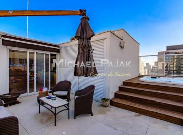 Apartamento · 433m² · 1 Quarto · 3 Vagas · Cobertura á venda no Campo Belo - Michael Pajak (11) 99996 - 4550