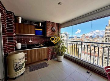 Varanda com churrasqueira · Apartamento 3 Quartos para Locação em Santos - SP