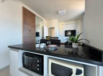 Apartamento · 40m² · 1 Quarto · 1 Vaga · Apto MOBILIADO no Guanabara - Suíte + Sacada + Condomínio c/ Piscina, Salão e Jogos