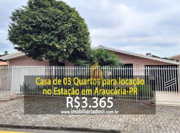 9358f554169eec1752fb2e700aae7af2ece64b91 · Casa com 03 Quartos no Estação em Araucária-PR - Locação por R$3.365,00
