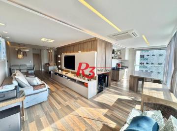dc1b893f2598338c31702c94f0659222da0ea3f7 · Apartamento com 3 dormitórios para alugar, 127 m² por R$ 15.000,00/mês - Boqueirão - Santos/SP