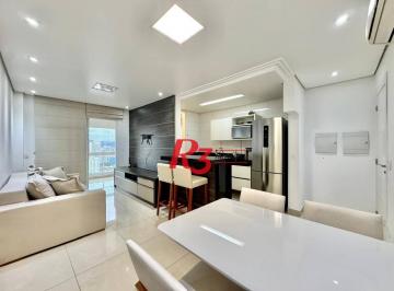 73e87da4cf3d0fc7a74b135165ed205ea32dcc82 · Apartamento com 2 dormitórios para alugar, 70 m² por R$ 6.000,00/mês - Boqueirão - Santos/SP
