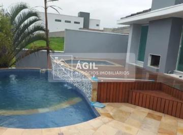 Foto 01 · Vende-se Casa Sobrado com Piscina Privativa no Condomínio Residencial Jaguary no Urbanova - São Jose