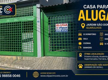 6f9a501659584e67d358658d37b46739924990b4 · Casa com 1 dormitório para alugar por R$ 1.332 - Jardim São Domingos - Guarulhos/SP