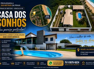 Casa de 5 quartos, Aracaju · Casa de Alto Padrão à Venda Mobiliada – Praia do Refúgio | Aracaju/SE