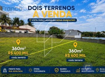 Foto 01 · Terreno à Venda em Nova Guarapari/ES | 360m² | Vista para a Lagoa