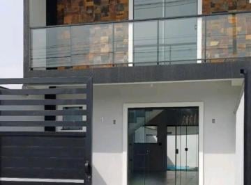 Casa · 96m² · 3 Quartos · 1 Vaga · SOBRADO NOVO COM PISCINA EM MATINHOS! 03 QUARTOS, SUÍTE, SACADA, PISCINA!!!