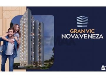 Apartamento · 47m² · 2 Quartos · 448 Vagas · GRAN VIC NOVA VENEZA - APARTAMENTOS DE 2 QUARTOS COM OPÇÃO DE SUÍTE EM CONDOMÍNIO CLUBE - NOVA VENEZ