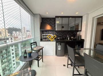 Varanda com churrasqueira · Apartamento 3 Quartos a Venda em Santos - Sp