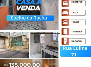 Casa · 70m² · 2 Quartos · 1 Vaga · Casa em Coelho da Rocha, São João de Meriti/RJ de 70m² 2 quartos à venda por R$ 135.000,00