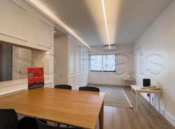 Apartamento · 46m² · 1 Quarto · 1 Vaga · Flat de 46m² no Itaim Bibi, entre a Faria Lima, JK e o Parque do Povo